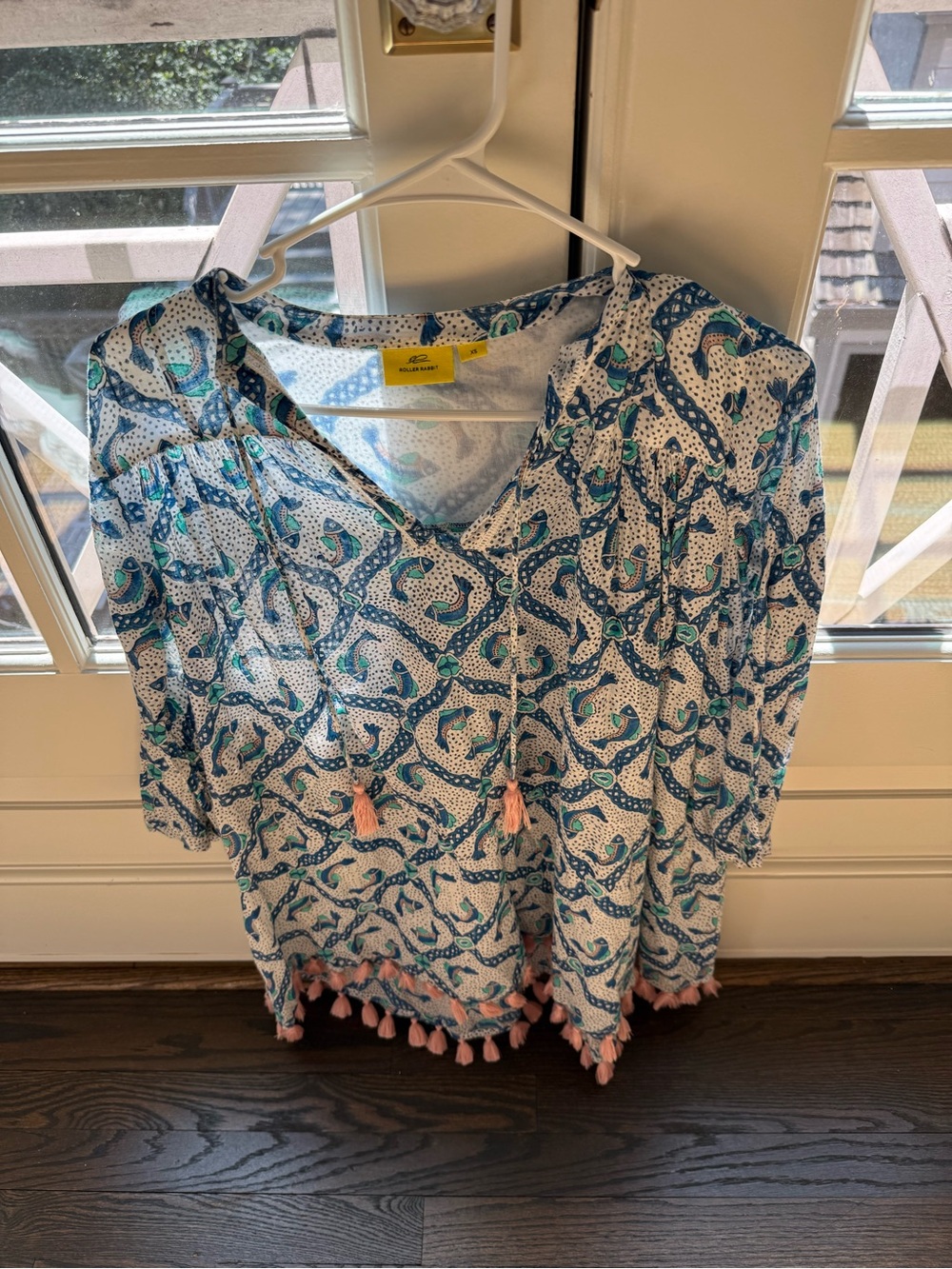 Roller Rabbit Blue and Turquoise Seraphina Cover Up - Collector’s item!